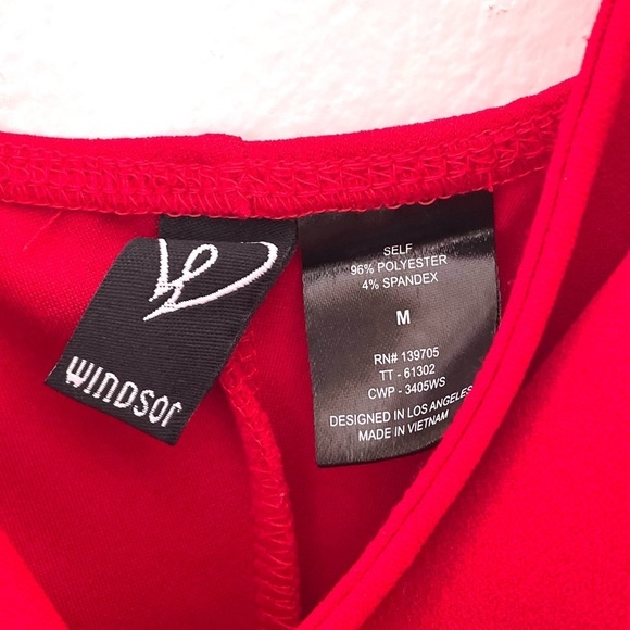 Windsor Sasha Formal High Slit Wrap Dress Spaghetti Straps Gown Dress Sz M - Picture 8 of 8